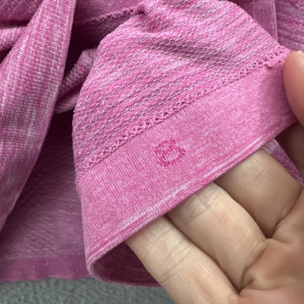 Lululemon Swiftly Long Sleeve Shirt Pink Athletic Athleisure Running Women's 8